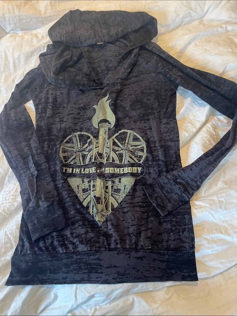 Halestorm semi sheer pullover hoodie I’m In Love with Somebody and it’s not you